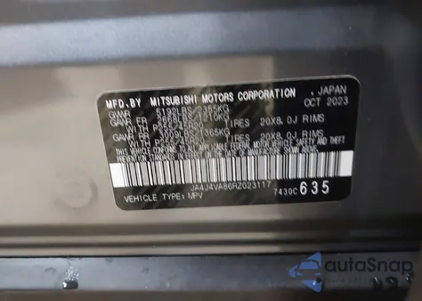 2024 Mitsubishi Outlander Se 2.5 S-Awc из США, поврежденный, VIN JA4J4VA86RZ023117